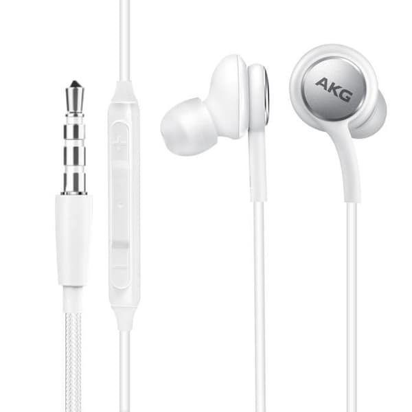 Hörlursuttag 3,5 mm in-ear mikroknappar Original Samsung White