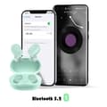 Miniatyrbild 4 av 4: Bluetooth-hörlurar - AVIZAR - In-ear - Batteritid 12h - Klar ljud - Grön färg