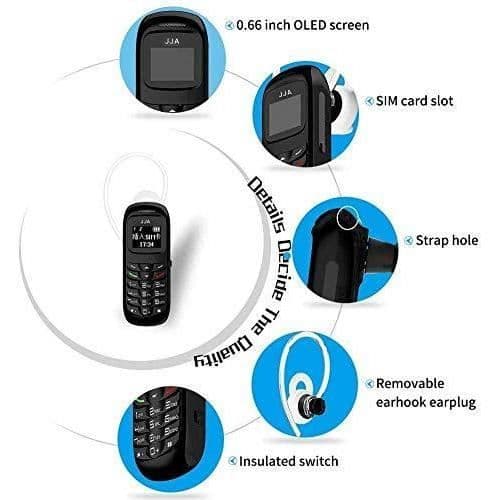 L8STAR BM70 Mini 3 i 1 Plast Bluetooth Headset 16GB Svart