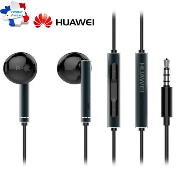 Hörlurar Original Huawei honor 3,5 mm kabel Universal Hands-Free Kit svart
