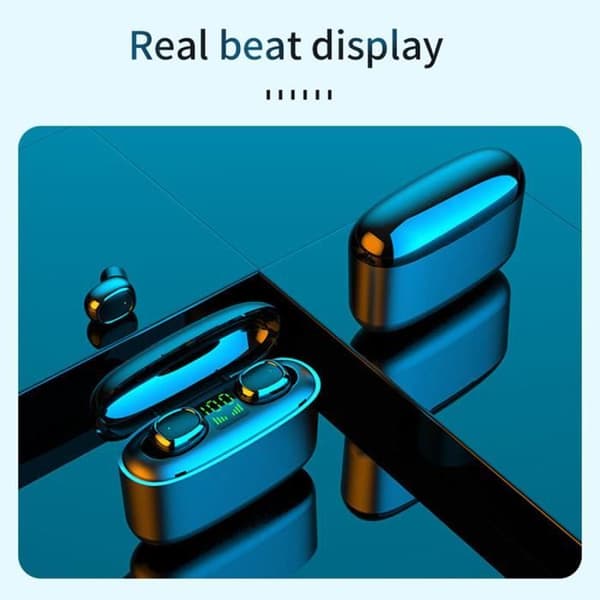 G5S hörlurar BT5.0 True Wireless Stereo Headset IPX7 Vattentätt 9D Ljudkvalitet Sport Headset