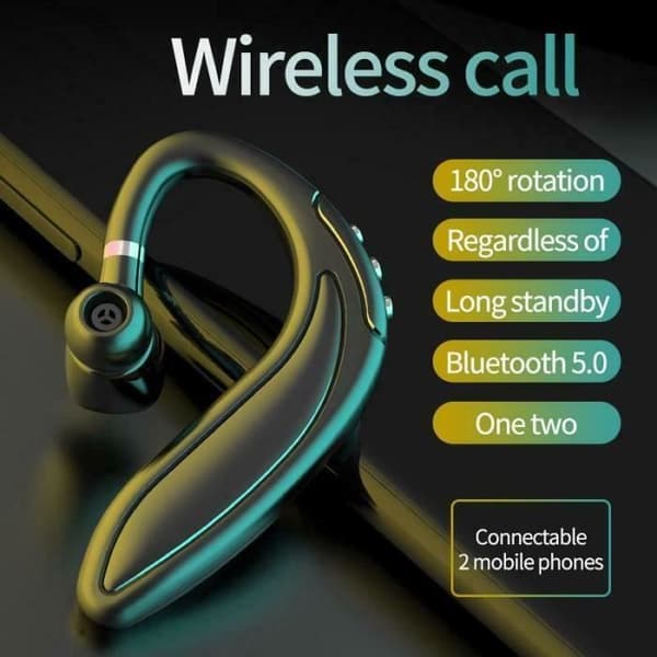 Trådlösa hörlurar HMB-18 Bluetooth 5.0 Kit Handsfree Sport hörlurar Öronkrok