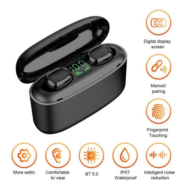Headset Hörlur G5S BT5.0 True Wireless Stereo Headset IPX7 Vattentätt 9D Ljudkvalitet Sport Headset C1061781