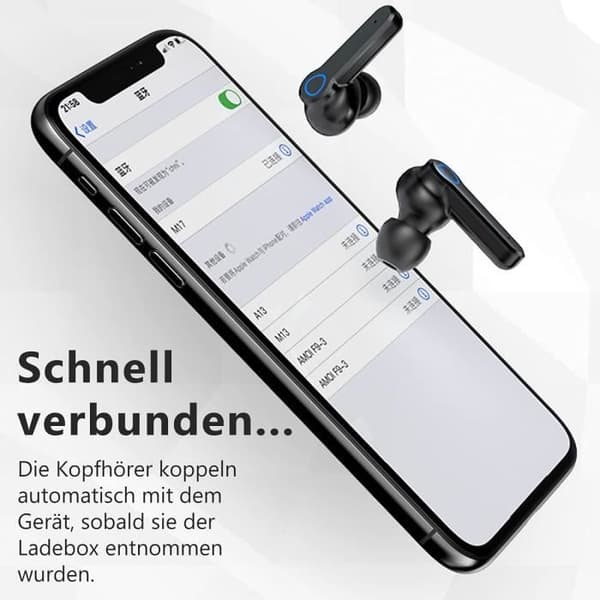 Tws M19 5.1 Bluetooth In-Ear-hörlurar som är kompatibla med Samsung Galaxy A22 4G 5G med trådlös LED-skärm[p2820]
