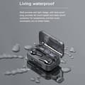Miniatyrbild 3 av 4: 278 BT 5.0 TWS trådlösa hörlurar Halv In-ear Stereo Vattentät Sporthörlurar Laddningsbox Display (Vit)-61