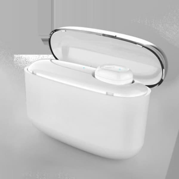 G5S Bluetooth-hörlurar Pekskärmshörlurar 3500mAh trådlösa stereohörlurar Single Ear Charging Box Vit