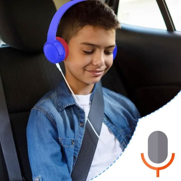 Bluetooth 5.1 hörlurar - AKASHI - Barn - Batteritid 8 timmar - Fällbara - Volymbegränsad 85dB