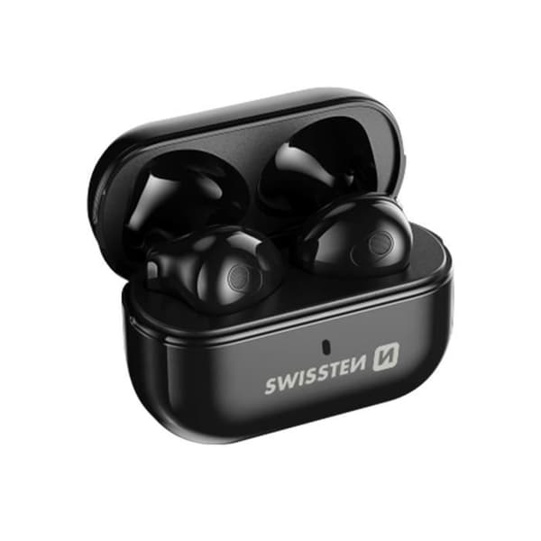Trådlösa Bluetooth-hörlurar Touch Control och Micro Swissten Minipods Black
