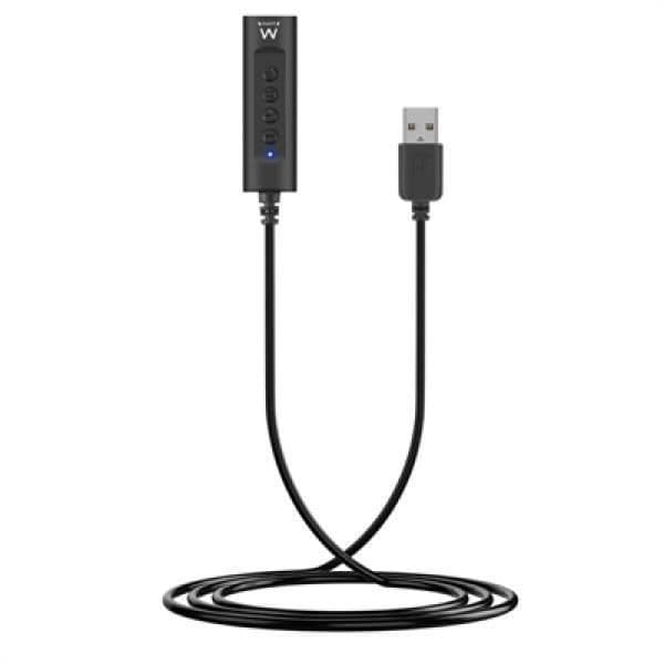 Ewen EW3569. Värdgränssnitt: USB, Hörlursanslutning: 3,5 mm. Typ av kontroll: Knappar, Antal knappar: 4 knappar, Indikatorer: