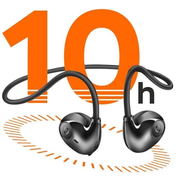 Bone Conduction Hörlurar - LINQ - Multipoint - IPX4 Vattentät - 10h batteritid - Pekskärm