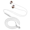 Miniatyrbild 2 av 4: USB-C trådbundna hörlurar - LINQ - In-ear - Integrerad mikrofon - 1,2 m - Vit
