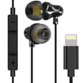 Miniatyrbild 1 av 4: Kabelanslutna Lightning In-Ear-hörlurar LinQ Mikrofon och knappar Svarta