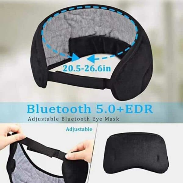 Pehmeä nukkumismaski Bluetooth -kuulokkeilla - Sleeping kuulokkeet
