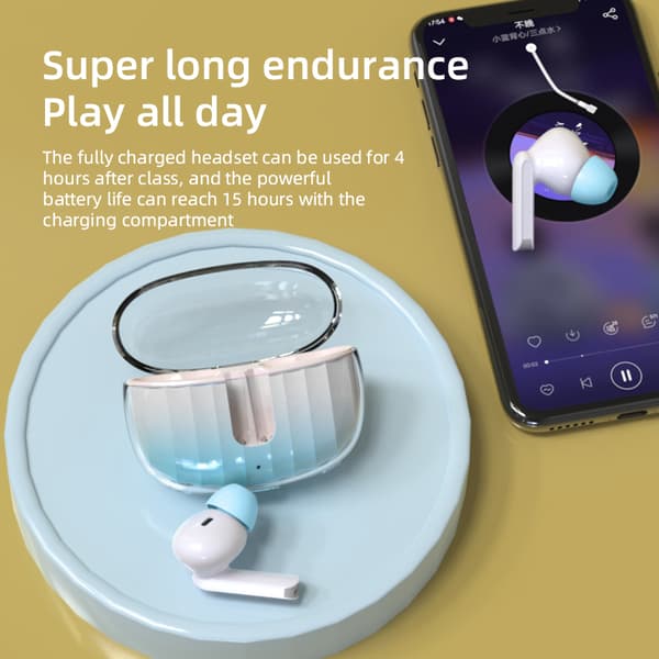 INF Trådløse in-ear Bluetooth 5.3 HiFi støjreducerende hovedtelefoner Blå