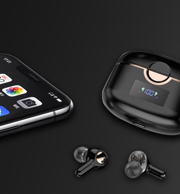 INF Trådlösa Bluetooth 5.0 Hörlurar med dubbla dynamiska högtalare
