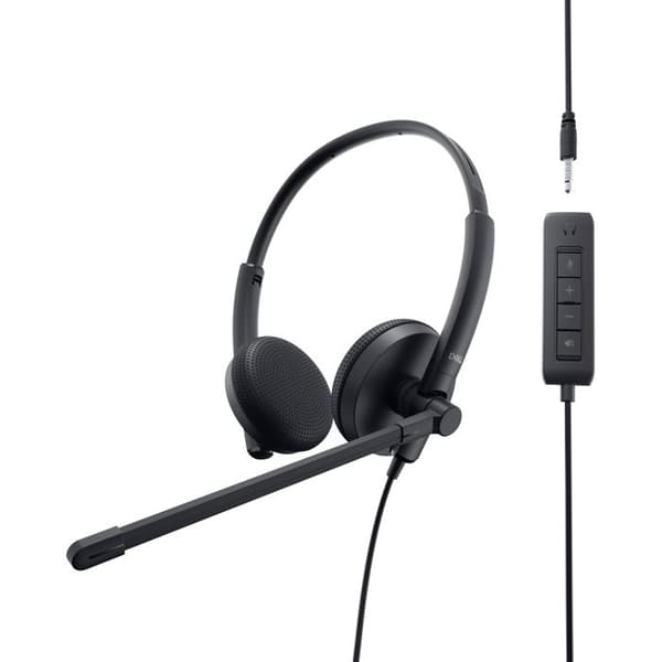 Mikro-headset Stereo - DELL - WH1022 - Trådad - USB - Svettresistent