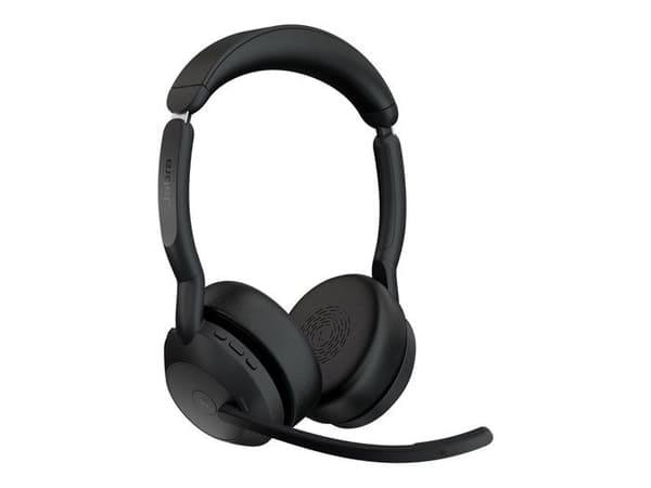 Headset - Bluetooth - trådlöst - USB-C - Jabra - Jabra Evolve2 55 MS Stereo - headset - med laddningsställ