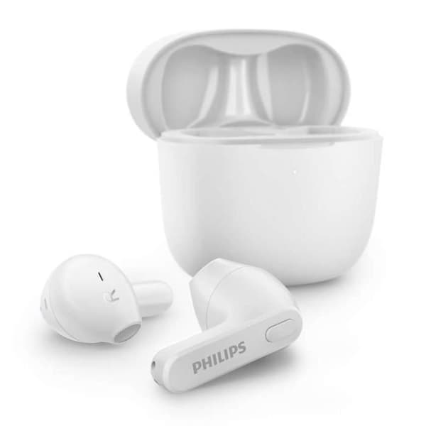 Philips 2000 series TAT2236WT, headset, hörlurar, samtal/musik, vit, binaural, svara/avsluta samtal, spela upp/pausa,