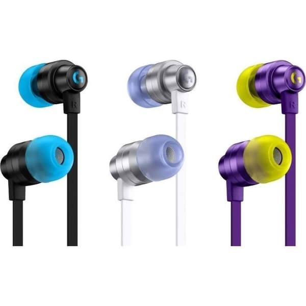 Spelheadset - Logitech - G333 - In-ear - Vit - 3,5 mm minijack, USB-C