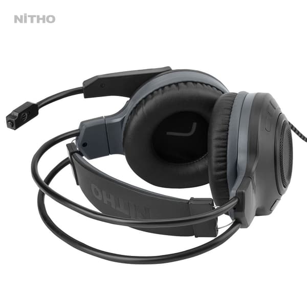 Nitho - Atlas 7.1 trådbundet stereo-headset för spel i svart för PC, PS4/PS5, Xbox One, Xbox Series S|X, Nintendo Switch