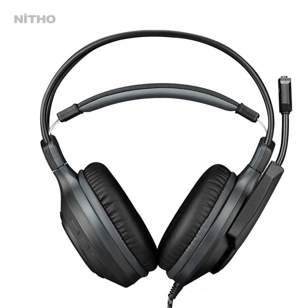 Nitho - Atlas 7.1 trådbundet stereo-headset för spel i svart för PC, PS4/PS5, Xbox One, Xbox Series S|X, Nintendo Switch