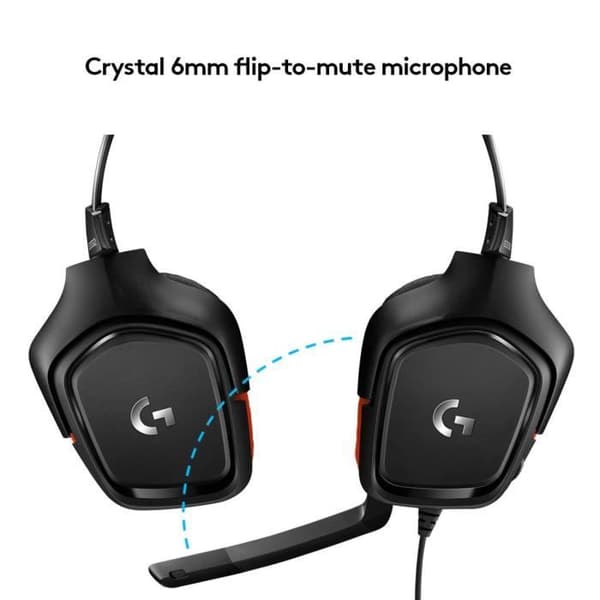 LOGITECH G - Wired Gaming Headset G332 konstläder - Svart- USED