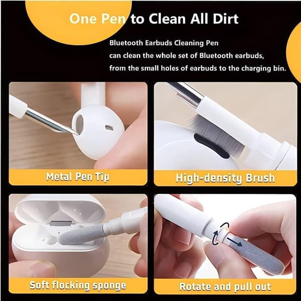 3 in 1 Cleaning Airpods Kuulokkeiden puhdistuspölynpoisto