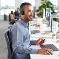 Miniatyrbild 2 av 4: LOGITECH - USB-headset med kabel - 960 - Svart