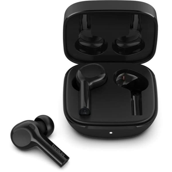 BELKIN SOUNDFORM™ Freedom - True Wireless Earbuds med trådlöst laddningsfodral - Ambient Noise Cancellation - Svart