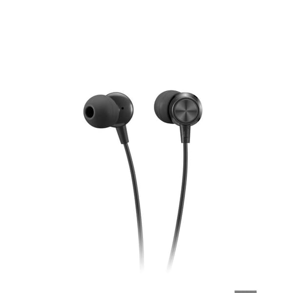 In-ear hörlurar - LENOVO - USB-C - Vit - Trådad - Spela/pause-knappar