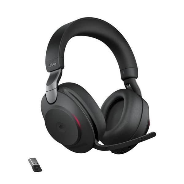 Trådlösa hörlurar - JABRA - Evolve2 85 - Stereo - USB-A - Aktiv brusreducering