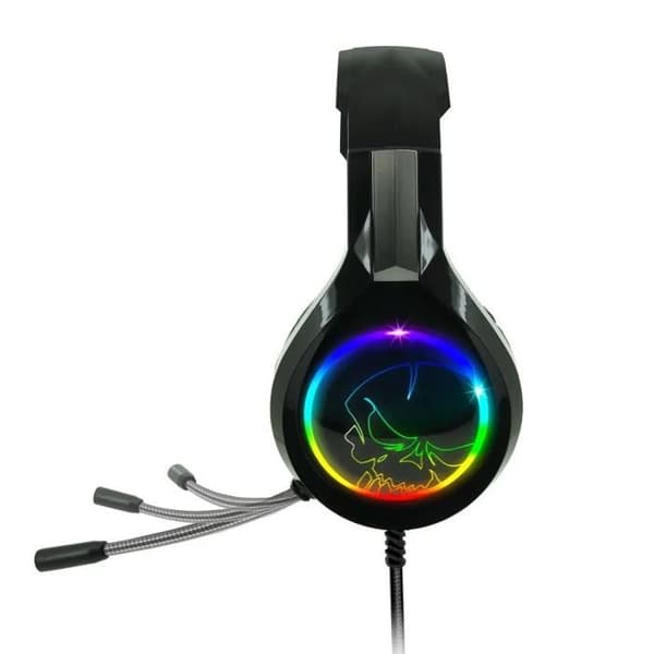 SPIRIT OF GAMER - PRO-H8 - RGB LED-spelhörlurar - Flexibel mikrofon - konstläder - PC / PS4 / XBOX ONE / Switch