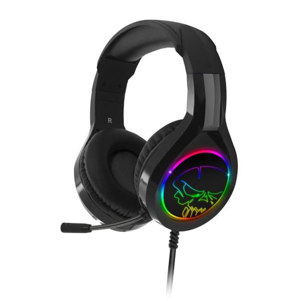 SPIRIT OF GAMER - PRO-H8 - RGB LED-spelhörlurar - Flexibel mikrofon - konstläder - PC / PS4 / XBOX ONE / Switch
