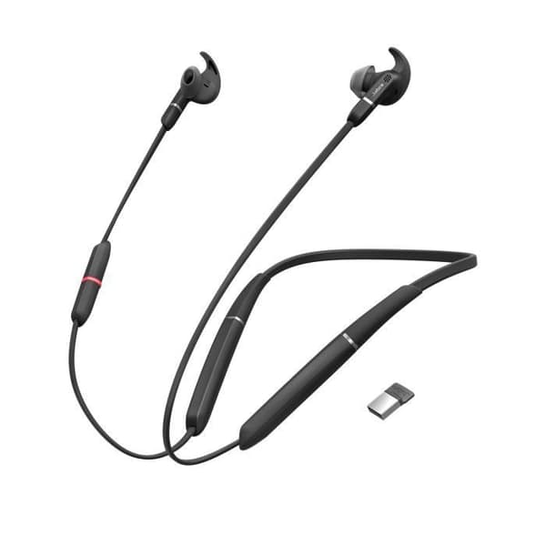 Jabra Evolve 65e MS & Link 370 Headset Trådlös Hals-band Kontor/callcenter Micro-USB Bluetooth Svart