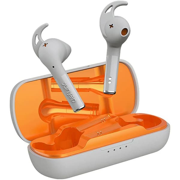 DEFUNC DFTRUESPORTG True Wireless Earphones - Grå/Orange - Sport - Svetttålig