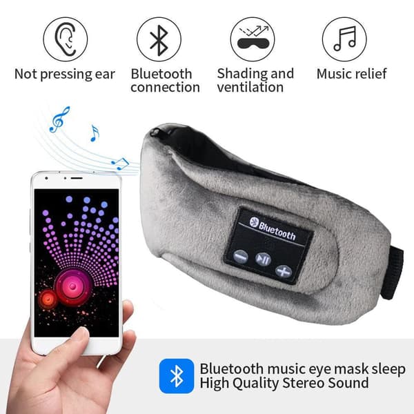 INF Uninaamio kuulokkeilla Bluetooth 5.0 Harmaa