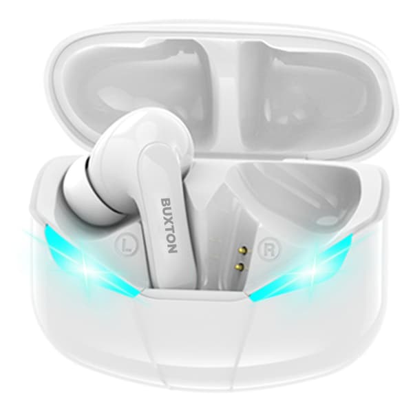 BUXTON True Wireless Spelhörlurar IPX4 Vita