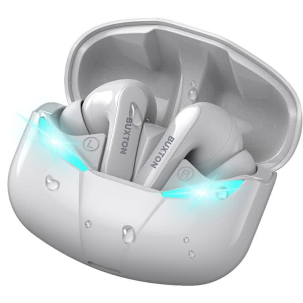BUXTON True Wireless Spelhörlurar IPX4 Vita