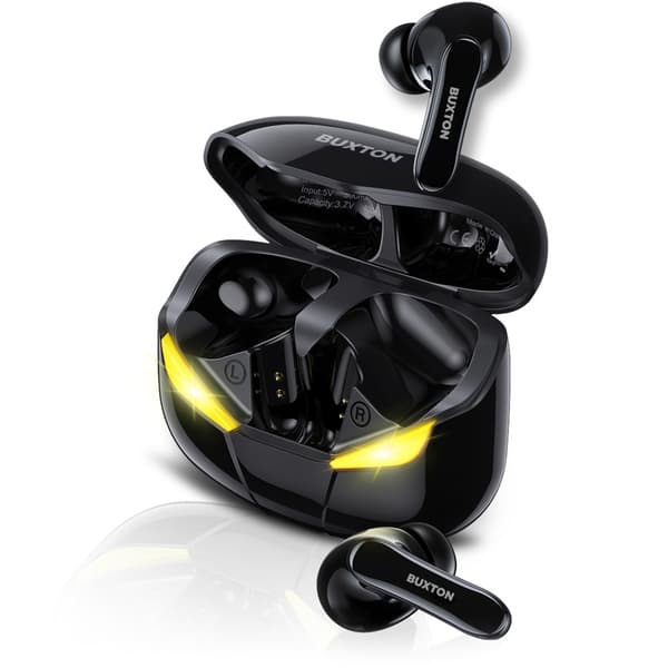 BUXTON True Wireless Spelhörlurar IPX4 Svarta