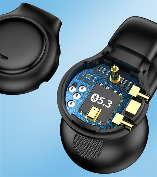 INF Korvattomat kuulokkeet Bluetooth 5.2 Musta