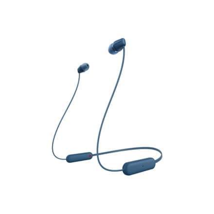 Sony WI-C100 Wireless In-Ear Headphones, Blue Sony Wireless In-Ear Headphones WI-C100 Wireless In-ear Microphone Noise canceling Wireless Blue