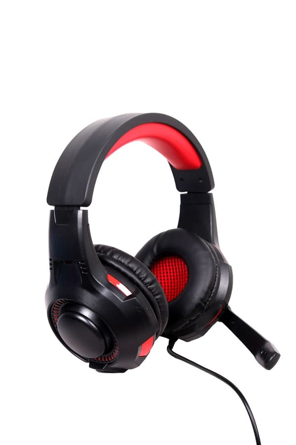 Gembird GHS-U-5.1-01 hovedtelefoner/headset Kabelført hovedbånd Gaming Sort, rød