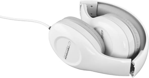 Esperanza EH138W hörlurar/headset Trådband Pannband Musik Vit