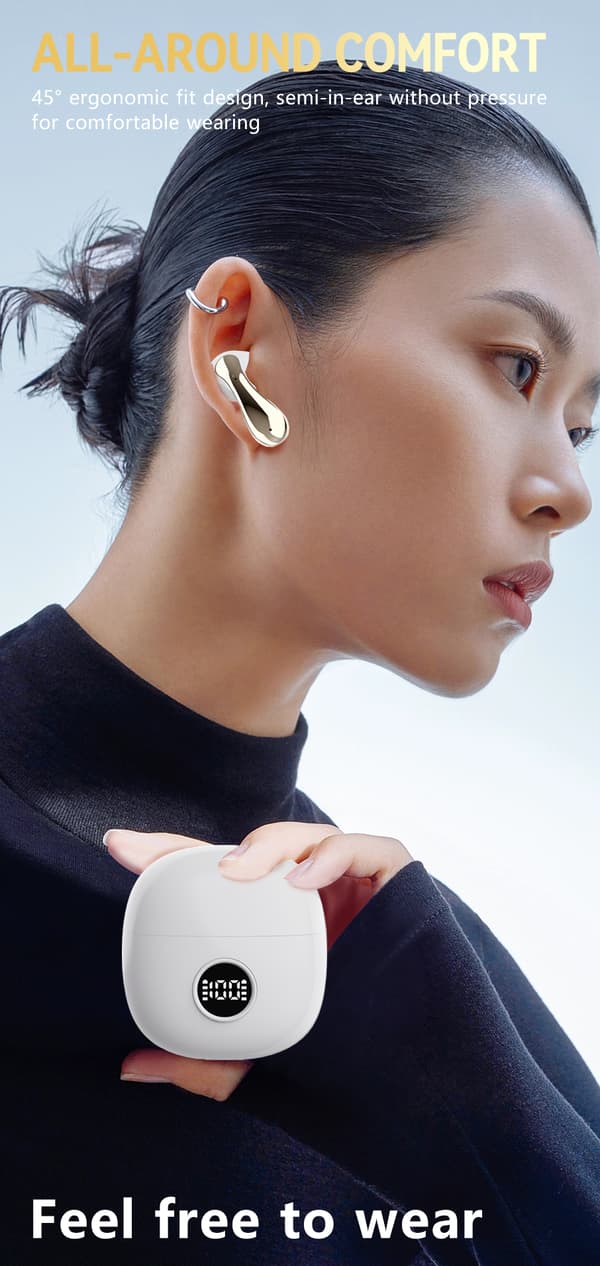 Trådlösa hörlurar Bluetooth 5.3 brusreducering