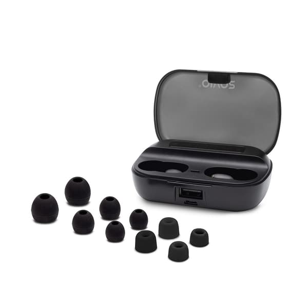 Savio TWS-06 Bluetooth 5.0 + EDR hörlurar/headset In-ear Svart