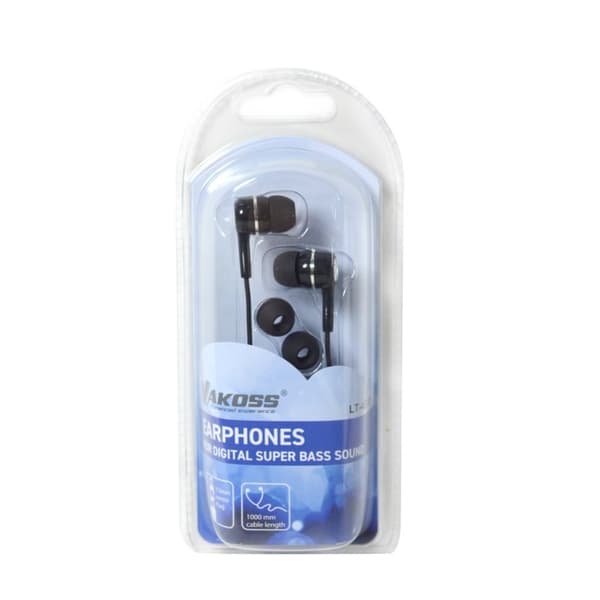 Vakoss LT-437EX hovedtelefoner/headset Kabelført In-ear Music Sort