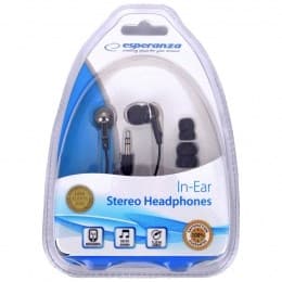 Esperanza EH125 hovedtelefoner/headset In-ear Sort, Grafit