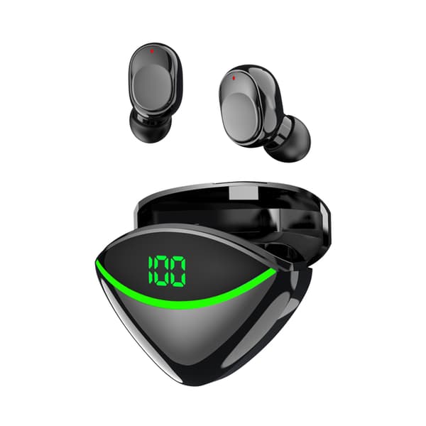 INF Langattomat nappikuulokkeet Bluetooth 5.2 kosketusohjattavat nappikuulokkeet Musta