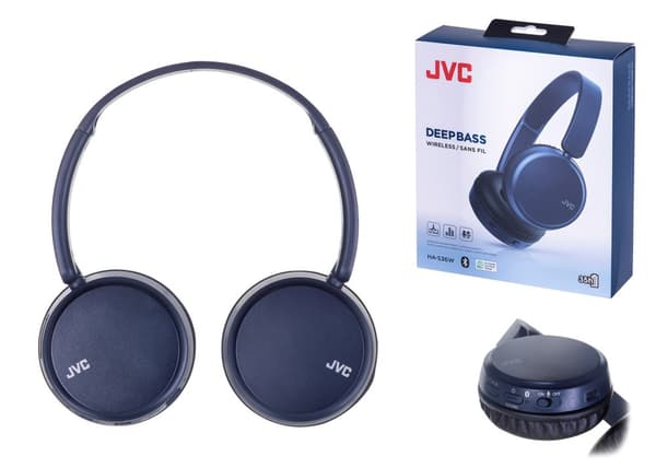 JVC HAS-36WAU BT hörlurar blå