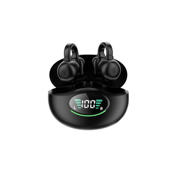 INF Langattomat Bluetooth 5.3 luujohtoiset kuulokkeet Musta